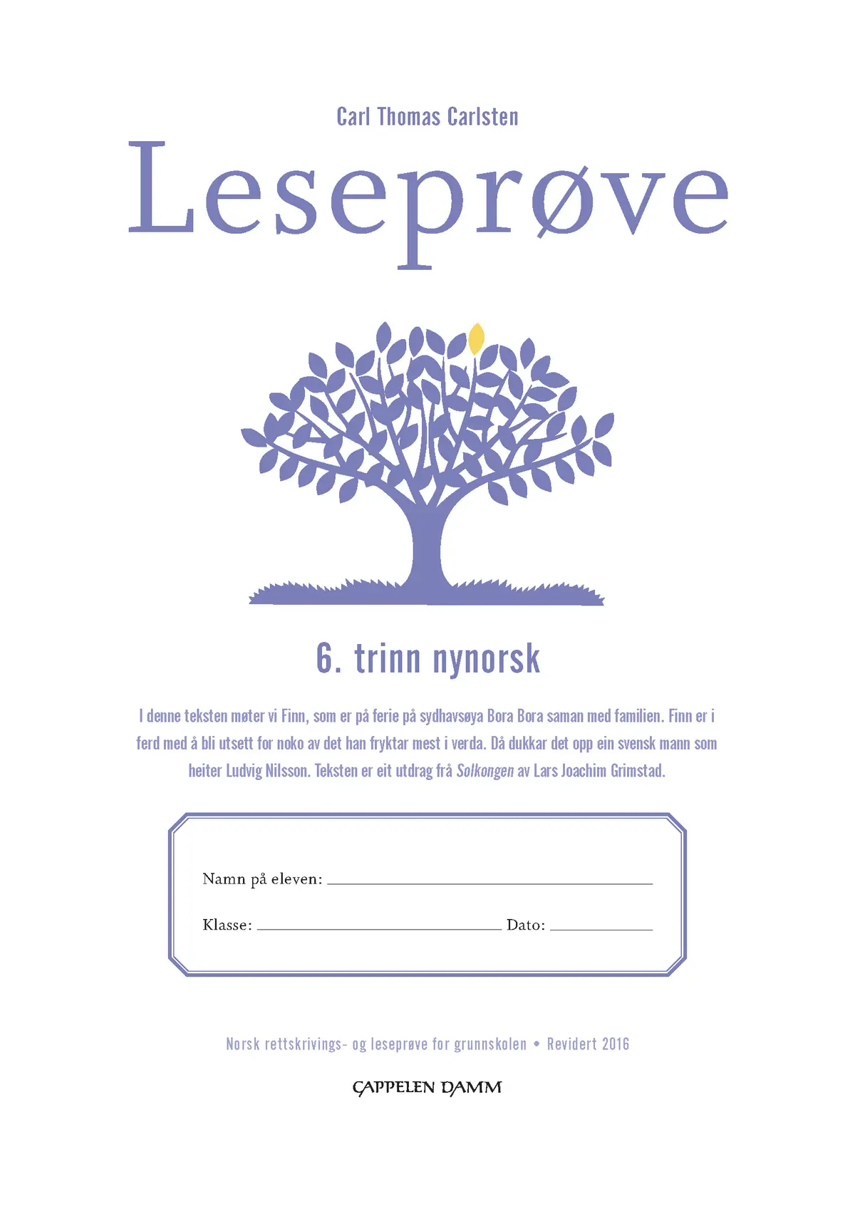 Leseprøve 6. trinn nynorsk