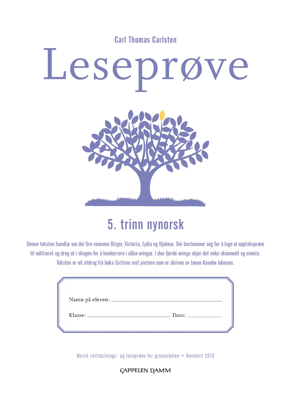 Leseprøve 5. trinn nynorsk