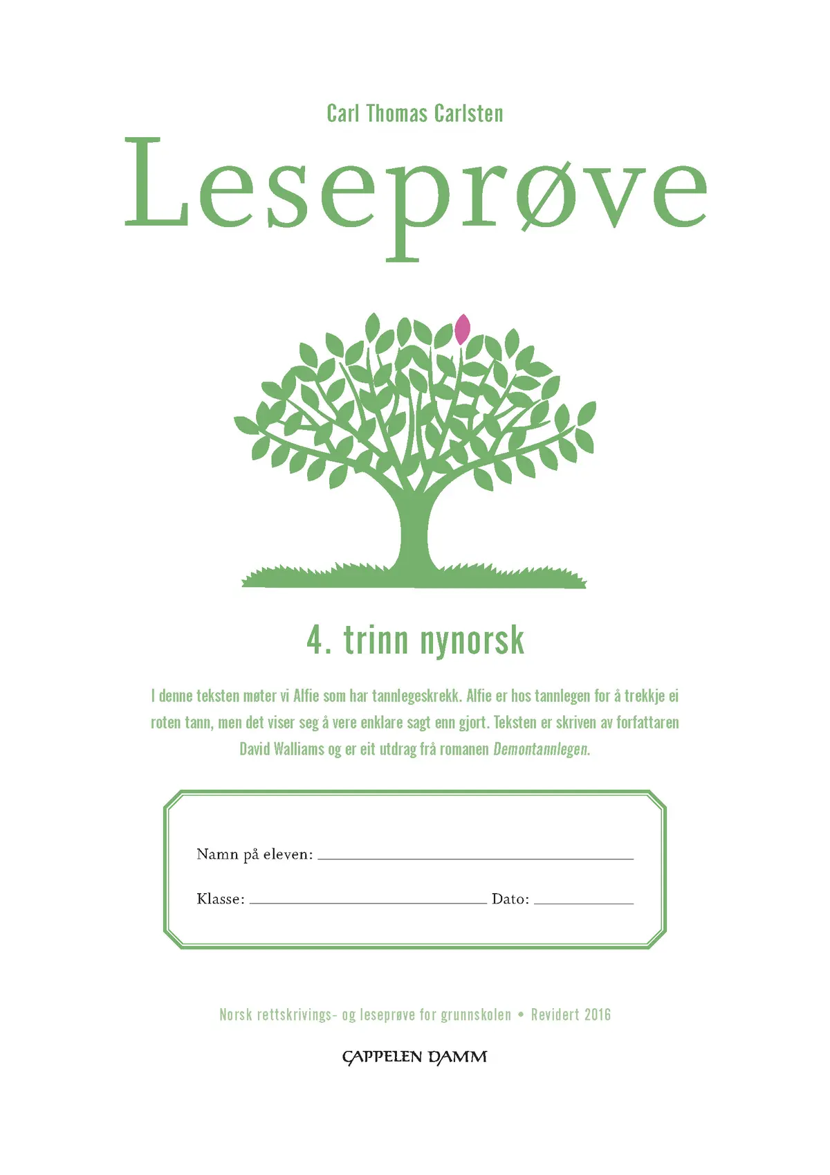 Leseprøve 4. trinn nynorsk