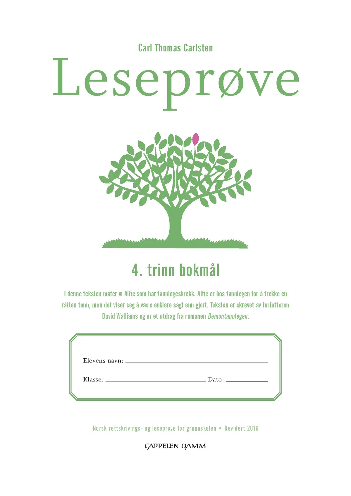 Leseprøve 4. trinn bokmål