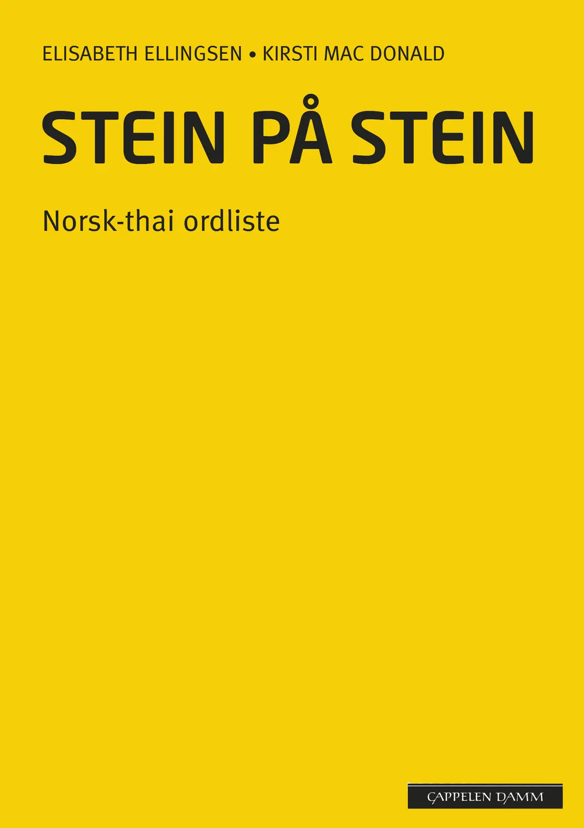 Stein på stein Norsk-thai ordliste (2014)