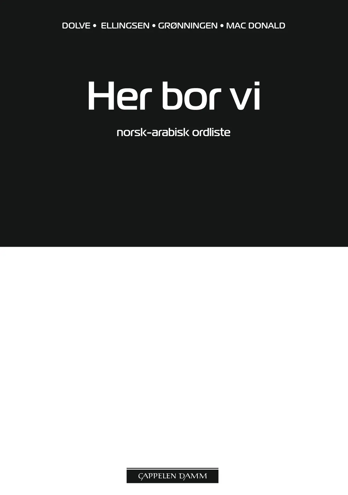 Her bor vi Norsk-arabisk ordliste