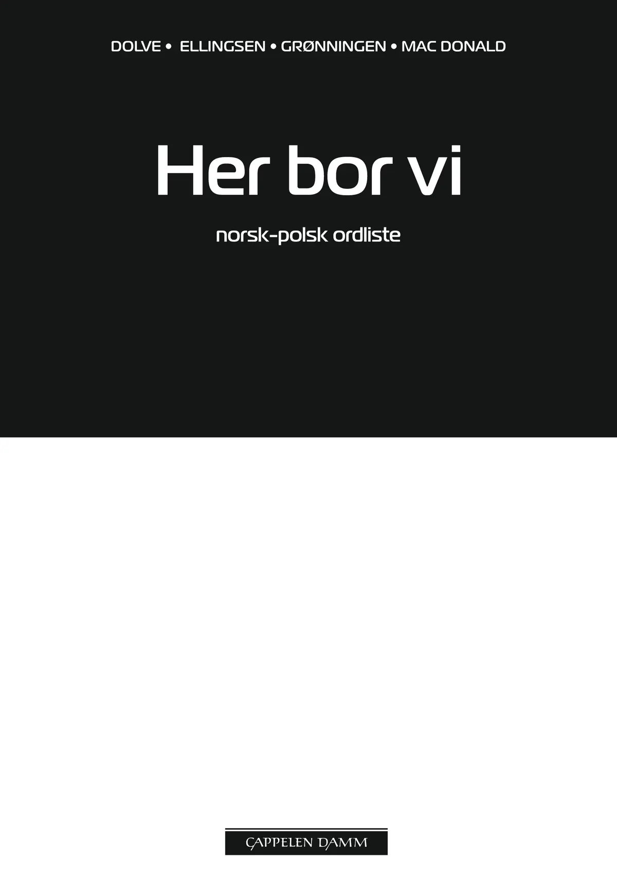 Her bor vi Norsk-polsk ordliste