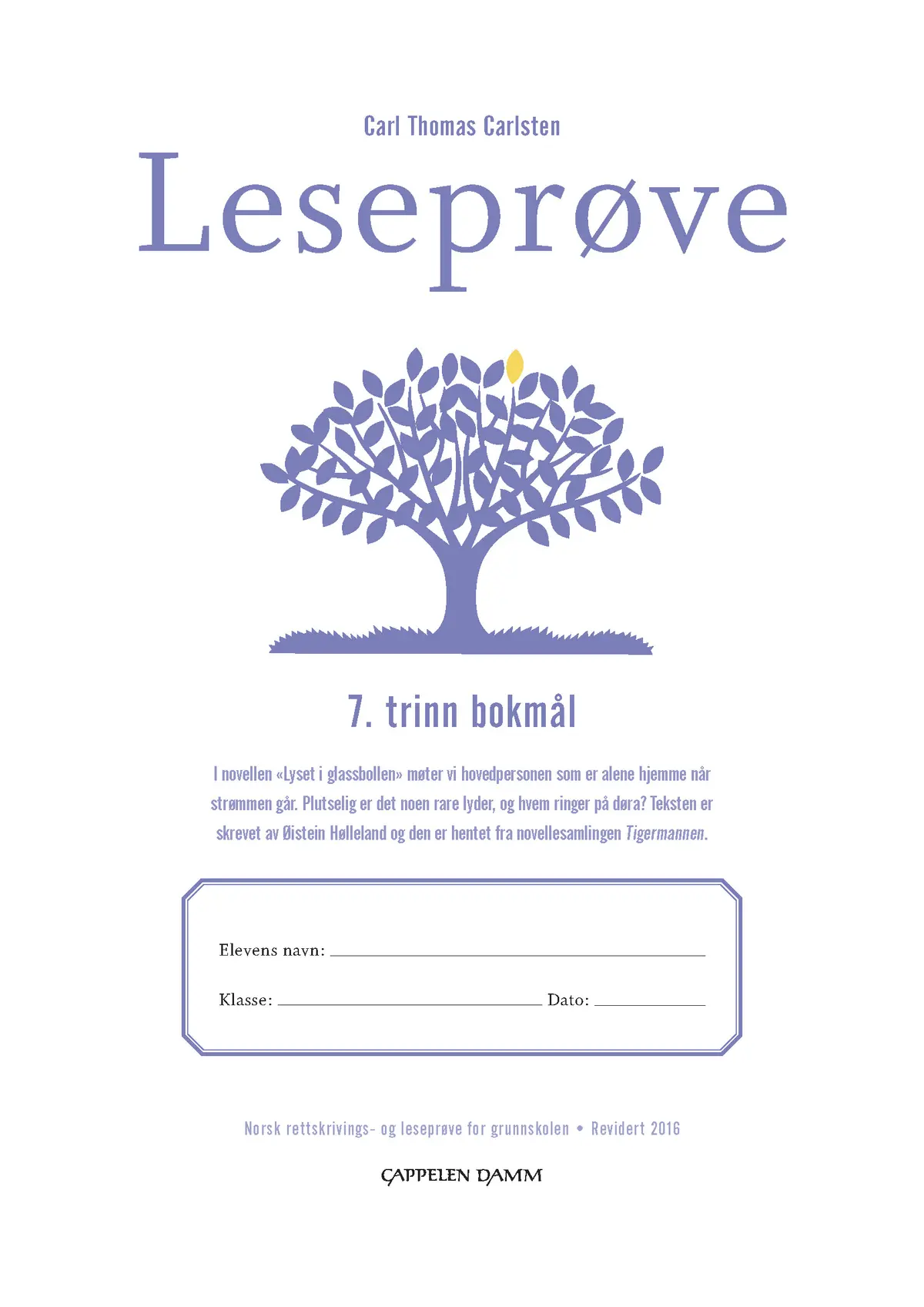 Leseprøve 7. trinn bokmål