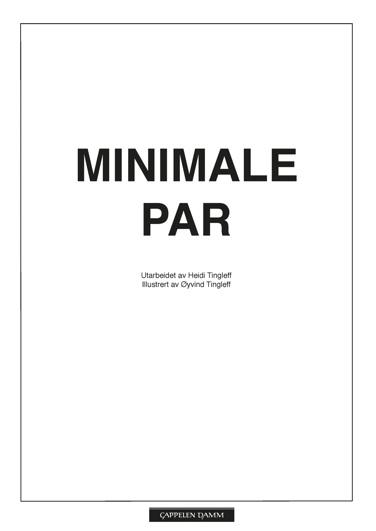 Minimale par (til Norsk Fonemtest)