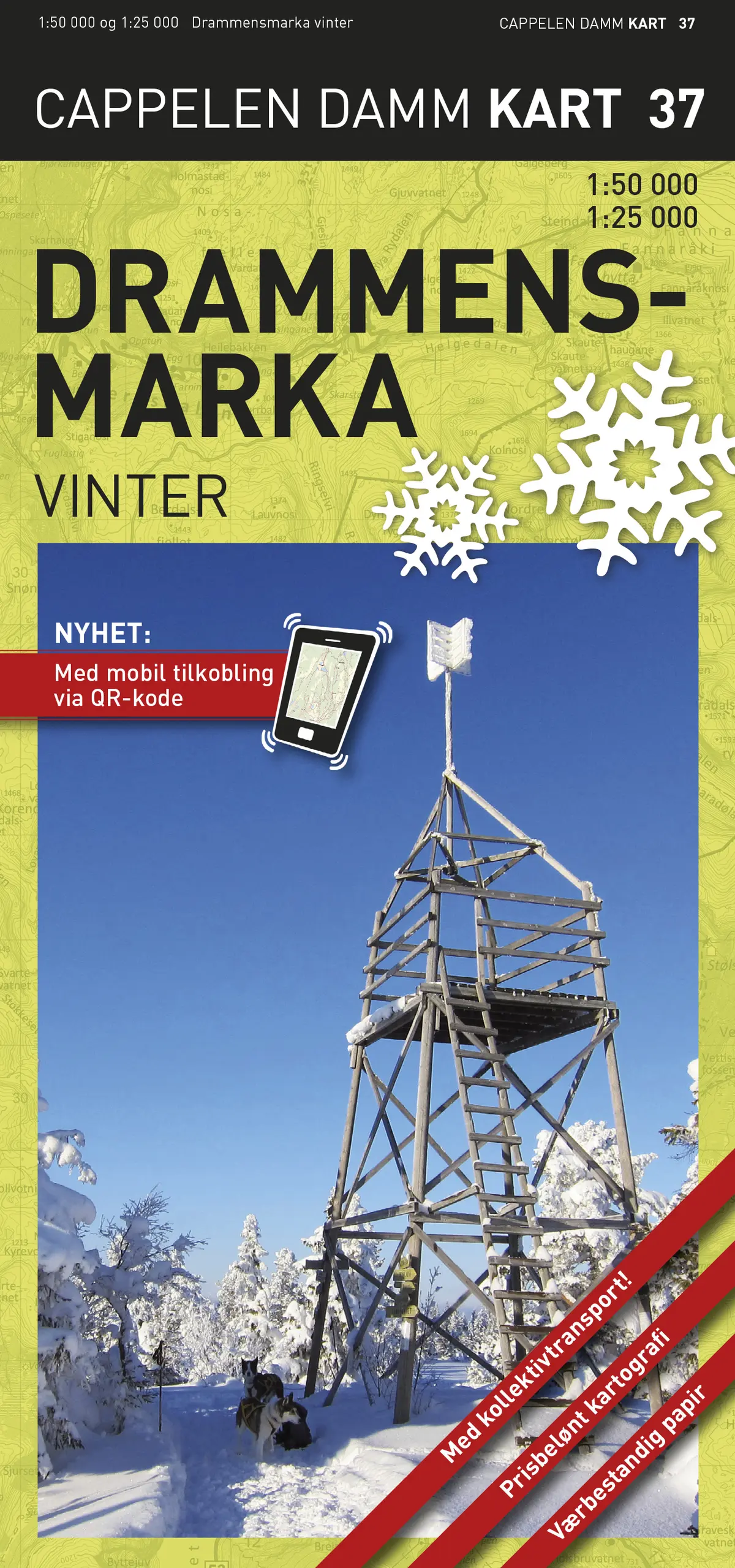 Drammensmarka vinter turkart (CK 37)
