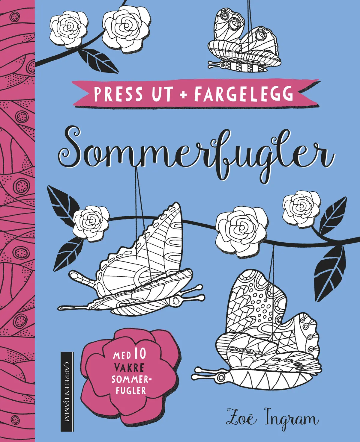 Press ut + fargelegg: Sommerfugler