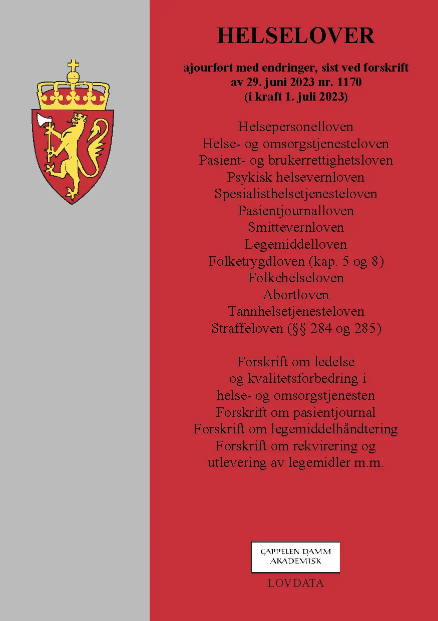 Helselover (samleutgave: 13 lover og 4 forskrifter)