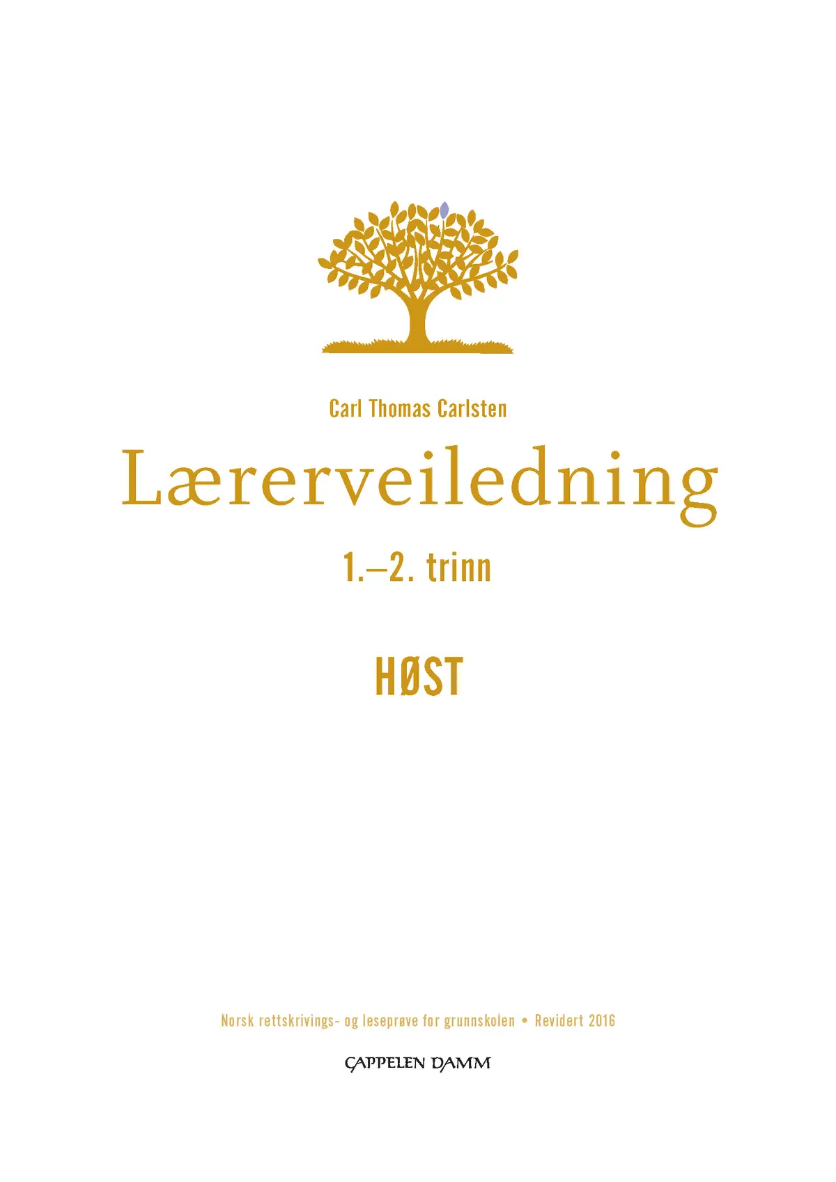 Lærerveiledning 1-2 trinn HØST