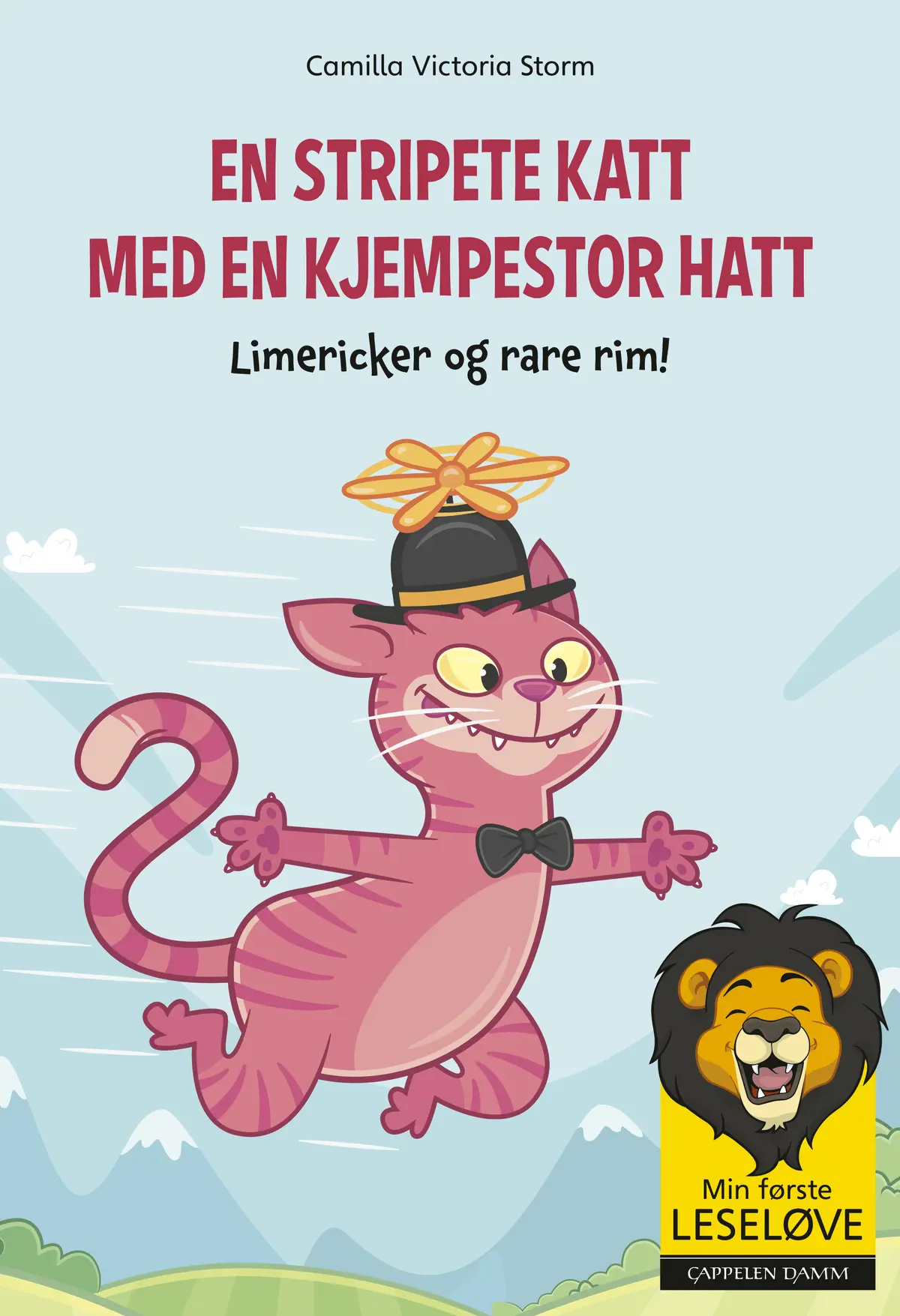 Min første leseløve - En stripete katt med en kjempestor hatt
