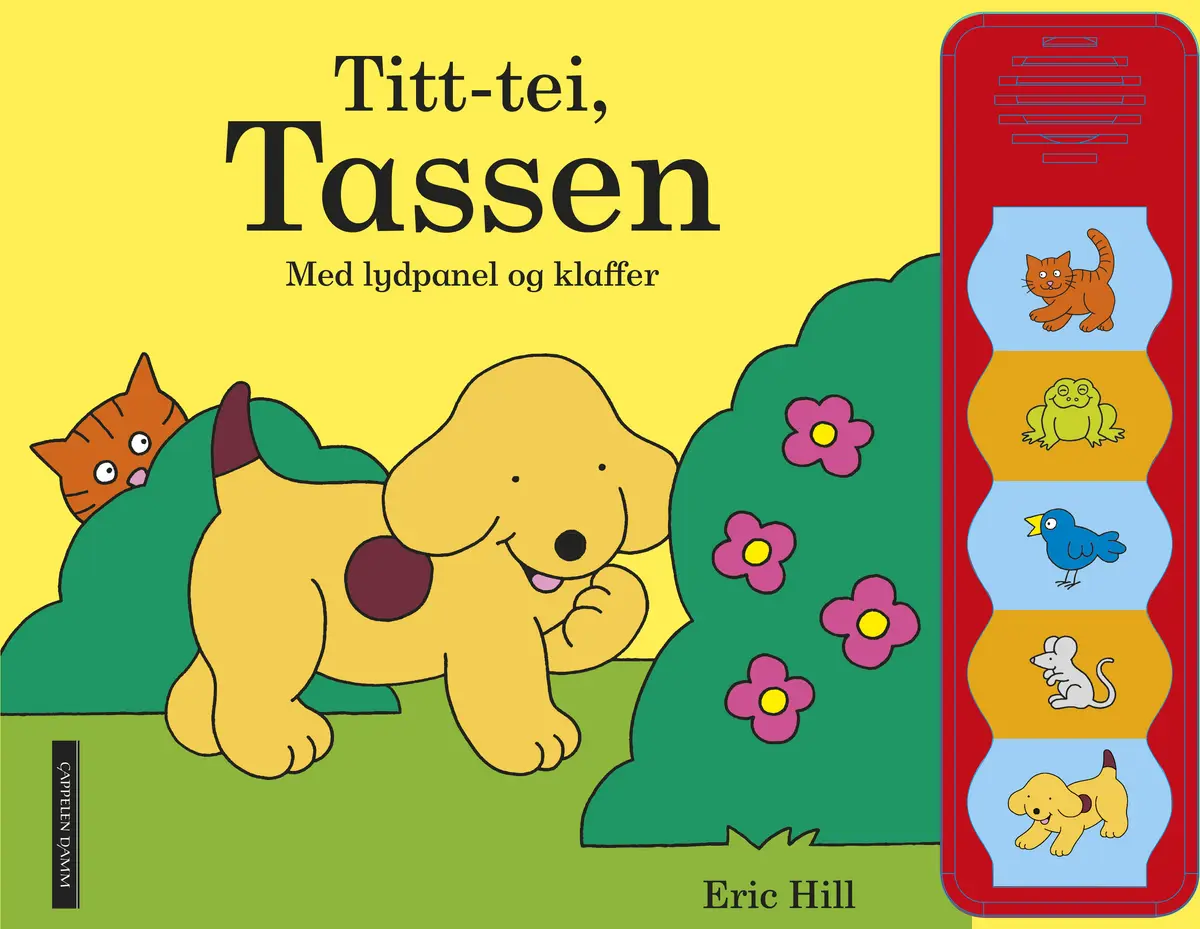 Titt-tei, Tassen! Med lydpanel og klaffer