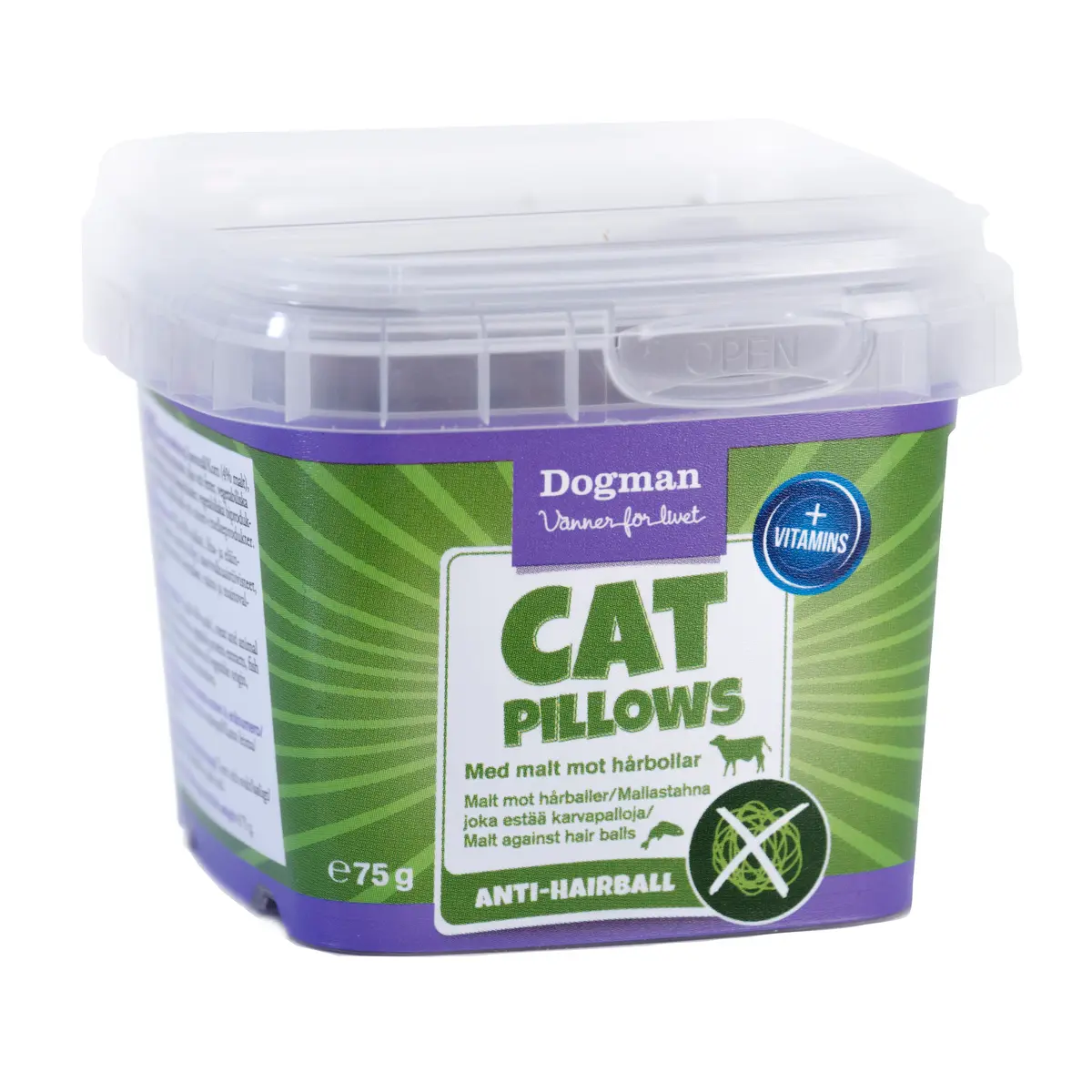 Kattegodbiter Pillows anti hårball