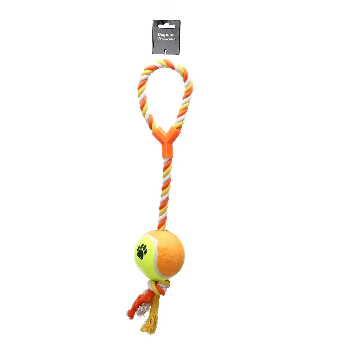 Hundeleke tau med ball