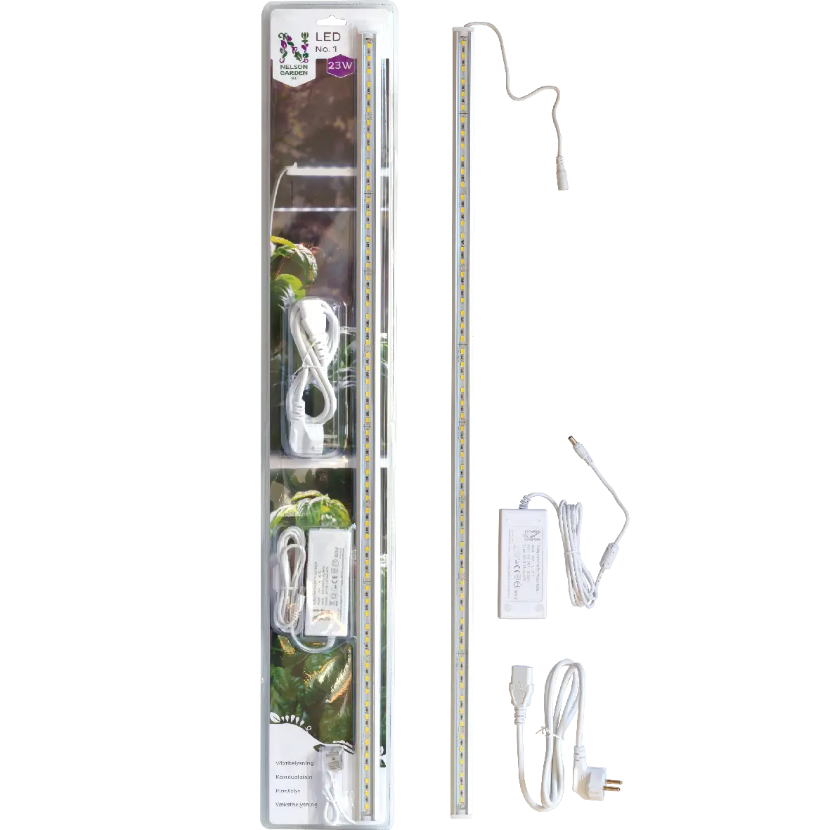 Plantelys LED No.1 85cm 23W med adapter
