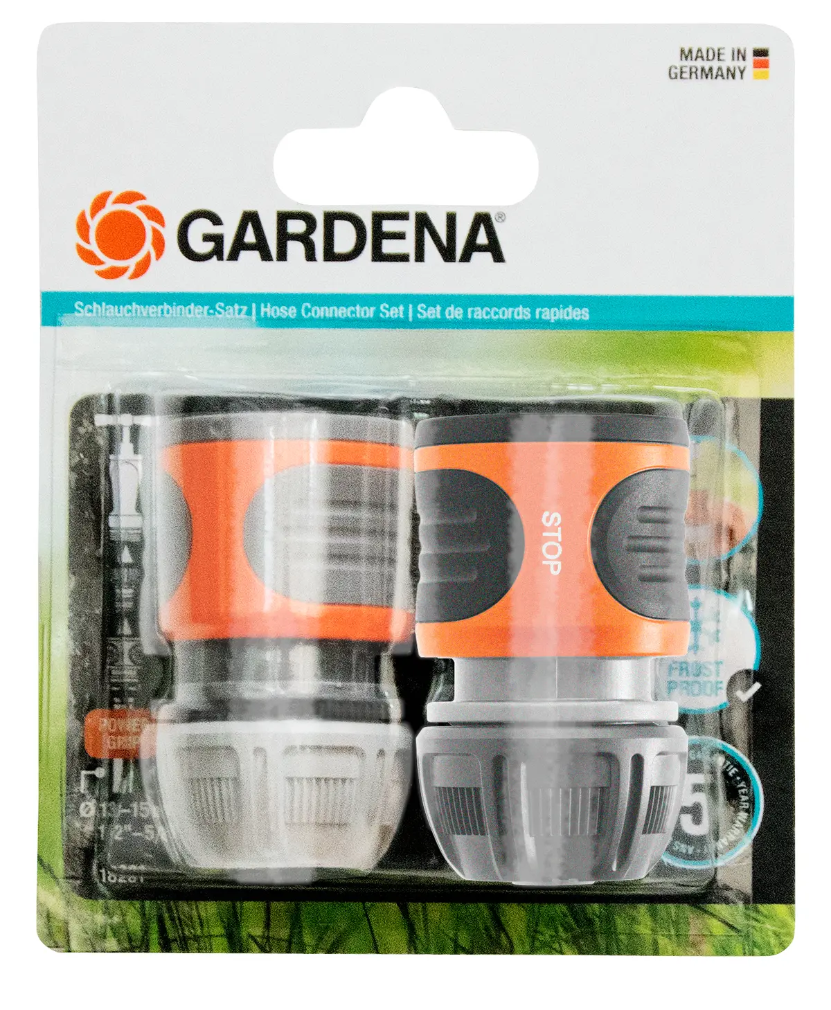 Slangekoblingssett (1/2"-5/8") Gardena