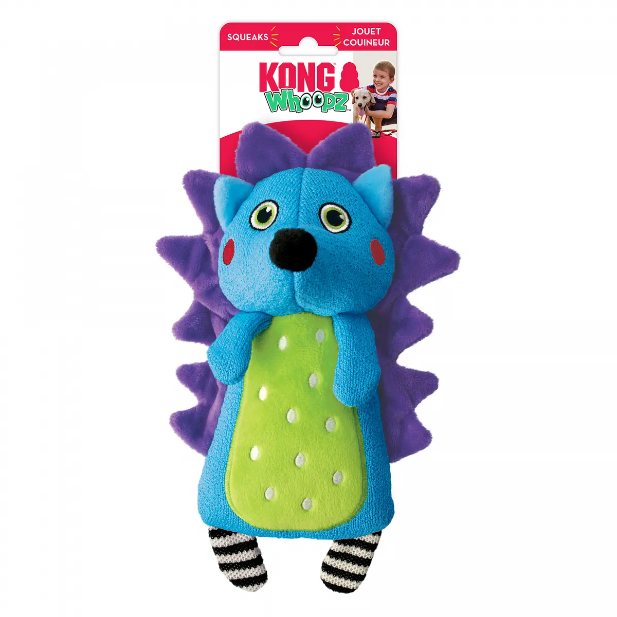 Kong Woopz Hedgehog hundeleke