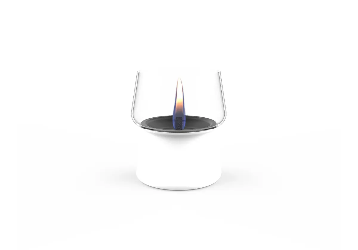 Amaryllis 14 Hvitt Glass