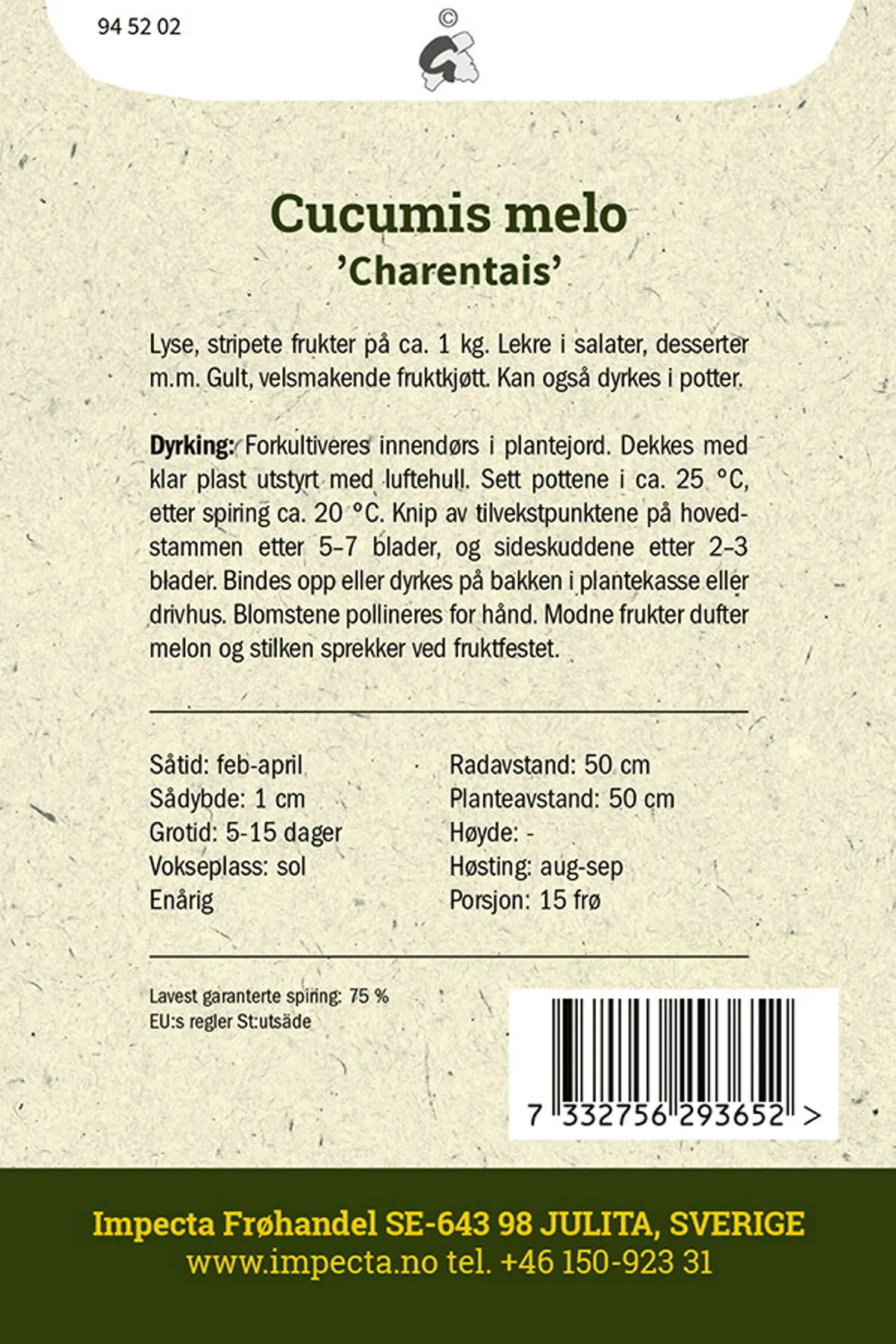 Cantaloupe 'Charentais'