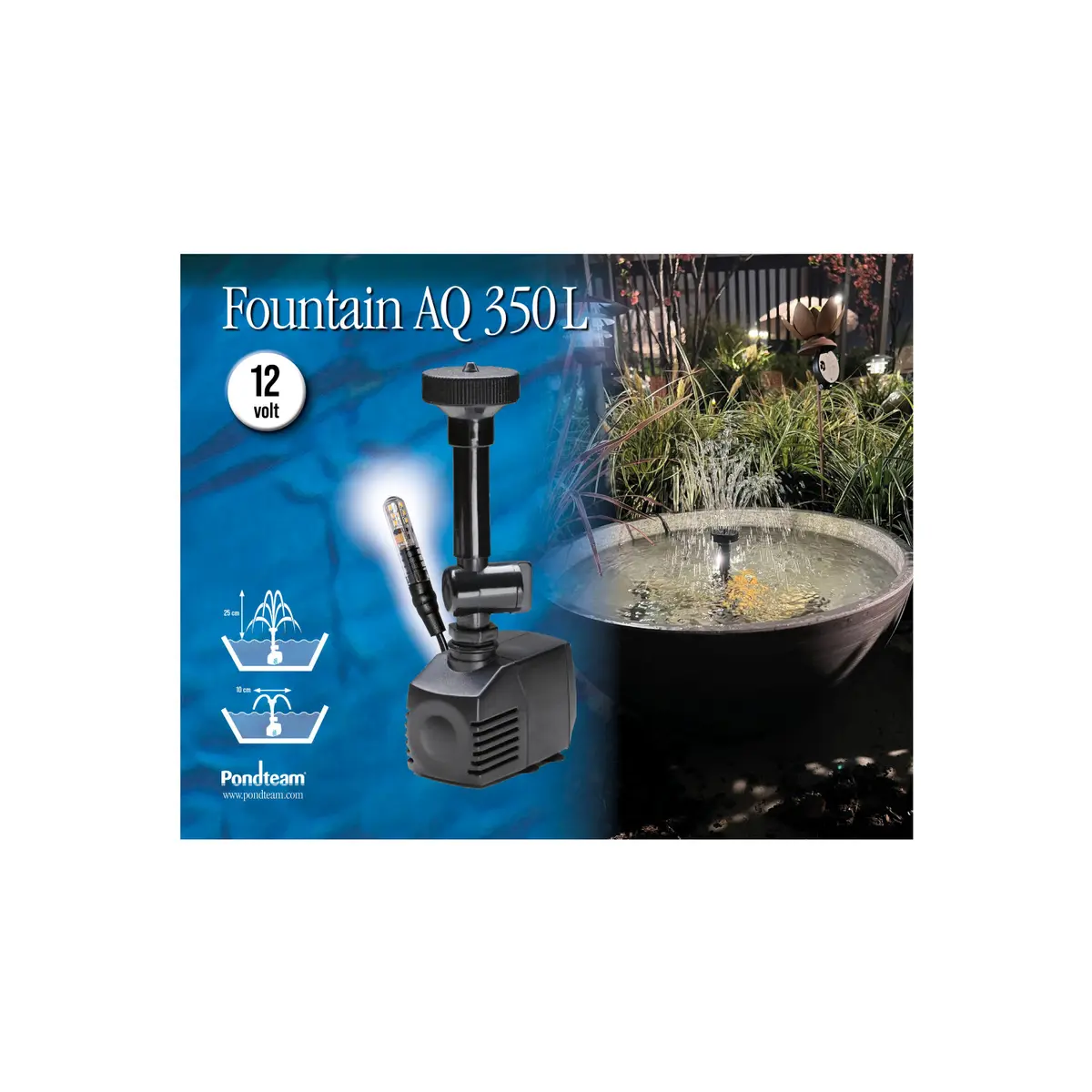 Fontenepumpe mini AQ350 LED