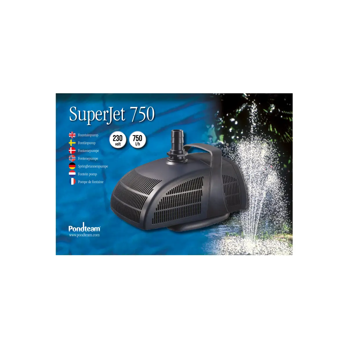 Fontenepumpe Superjet 750