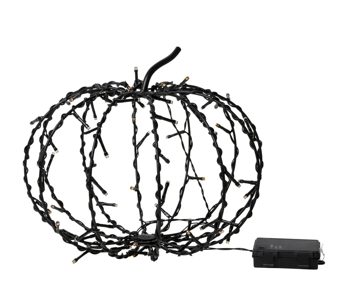 Halloweenpynt Metallgresskar med LED-lys