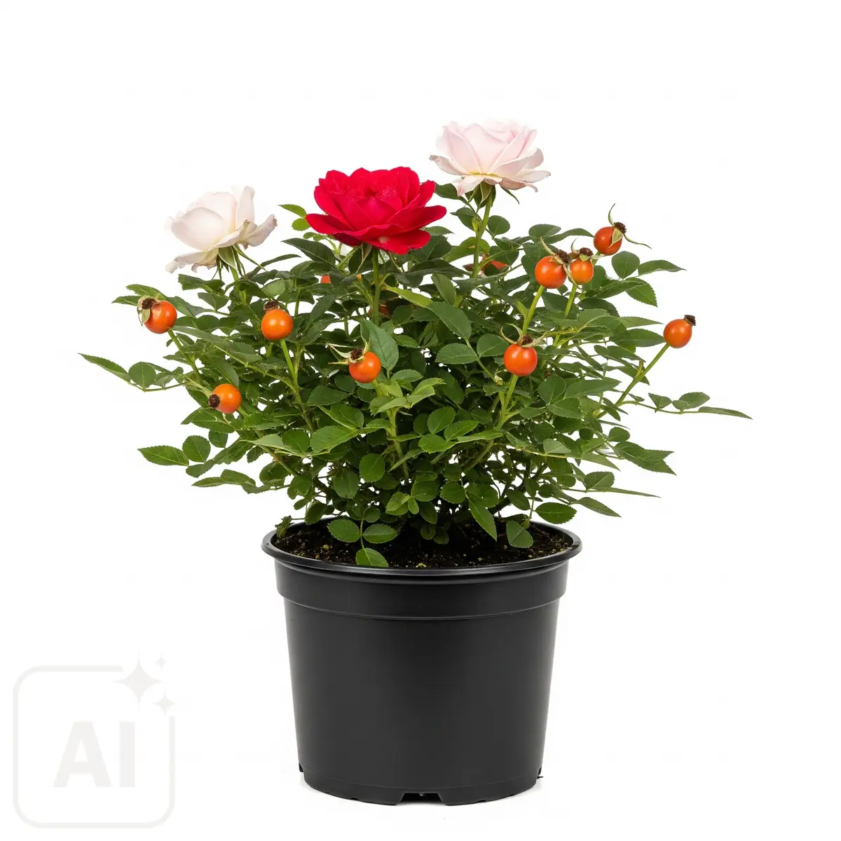 Buskrose 'Rose de Rescht'