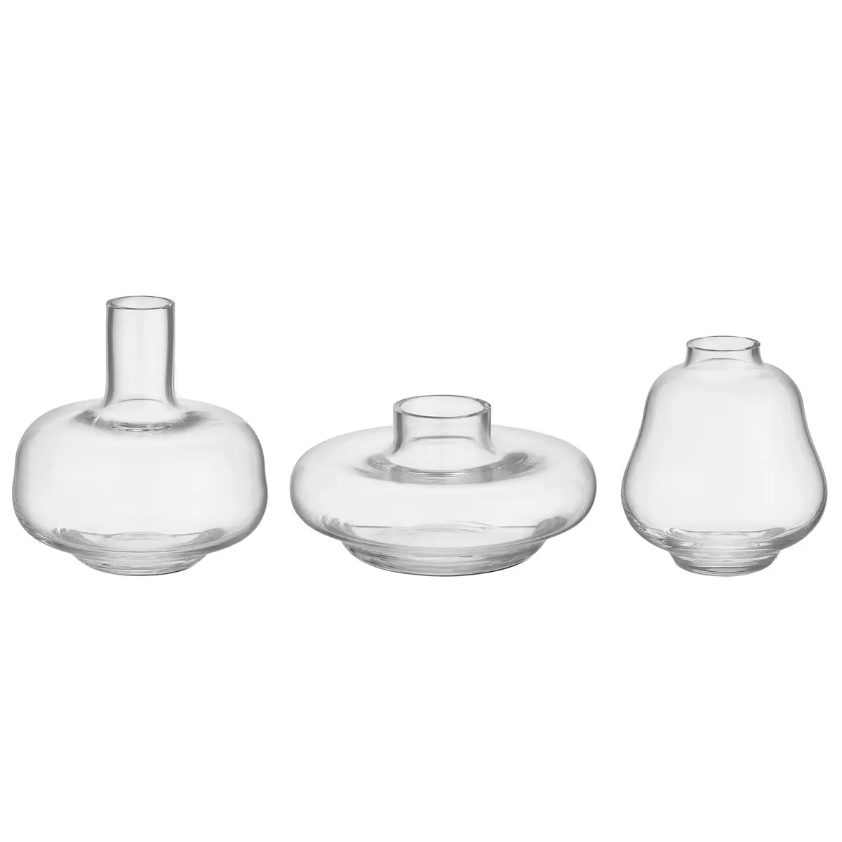 Kappa vase 3-pack, klar
