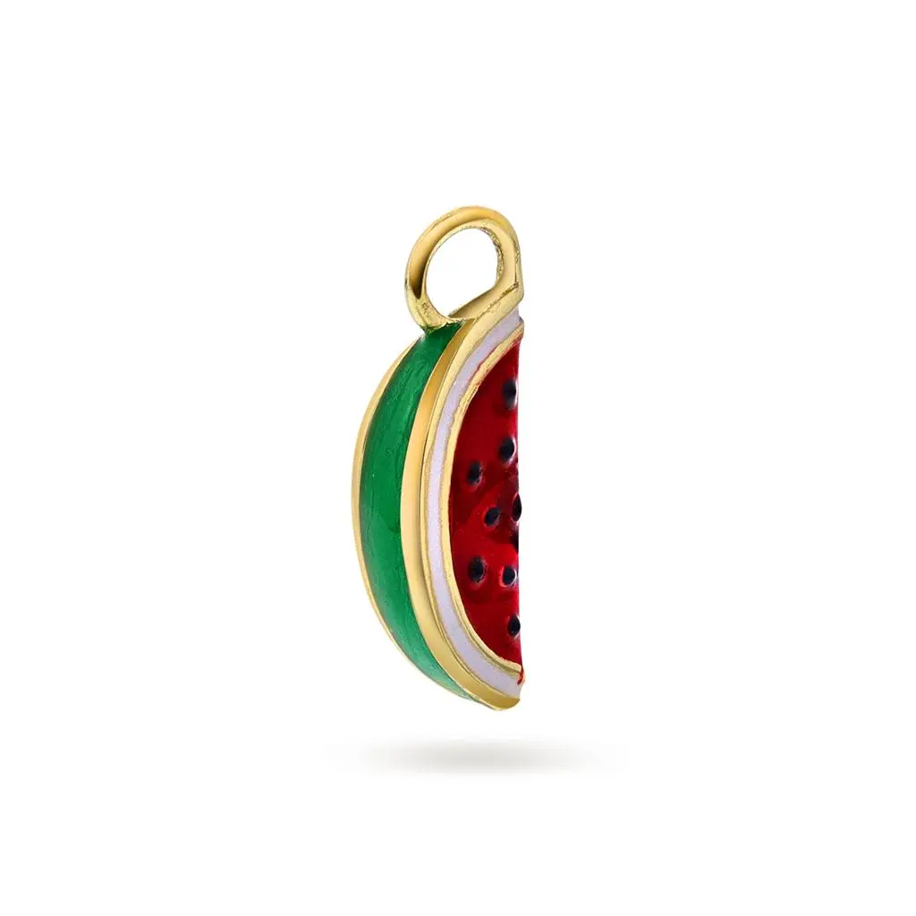 Melon Mood charms i 925 forgylt sølv