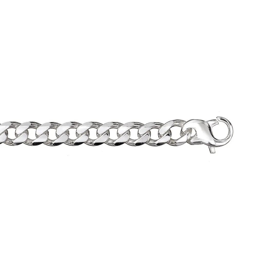 Panser armlenke i 925 sølv 8,1 mm, 21 cm