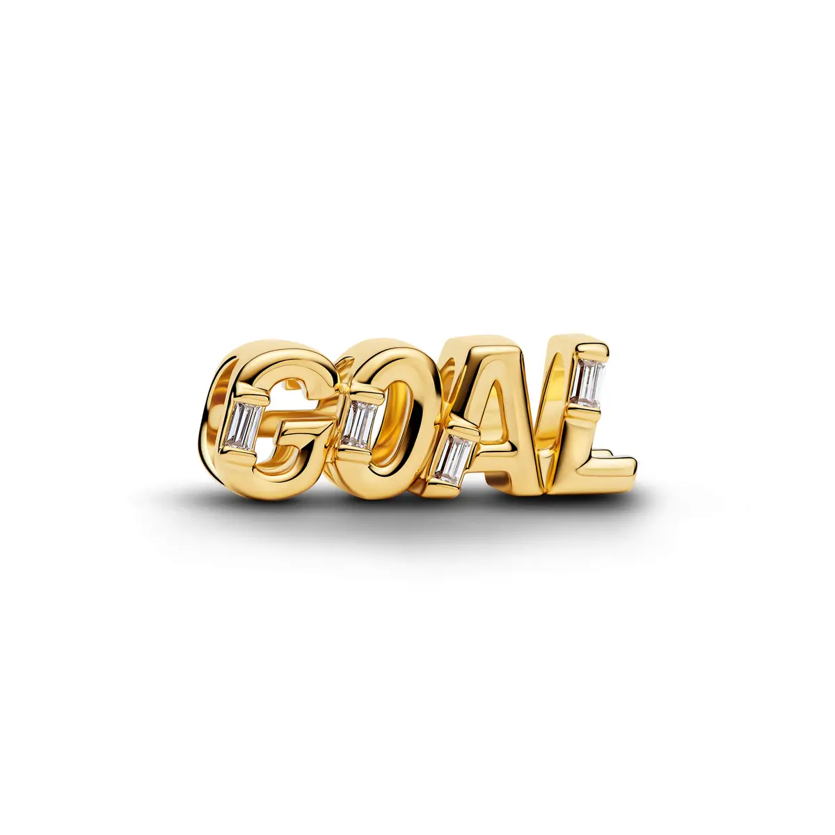 Charms med teksten "GOAL"
