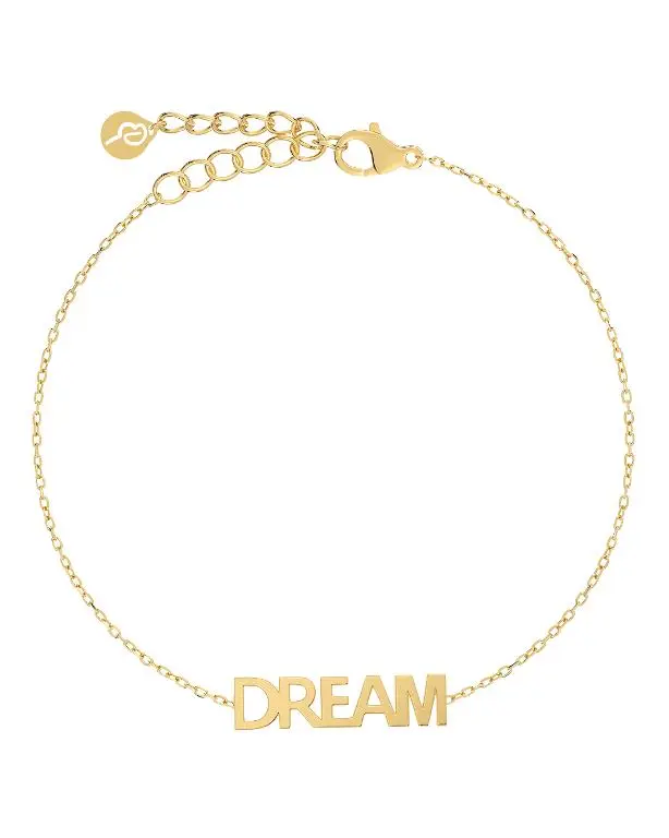 Dream armbånd i forgylt stål