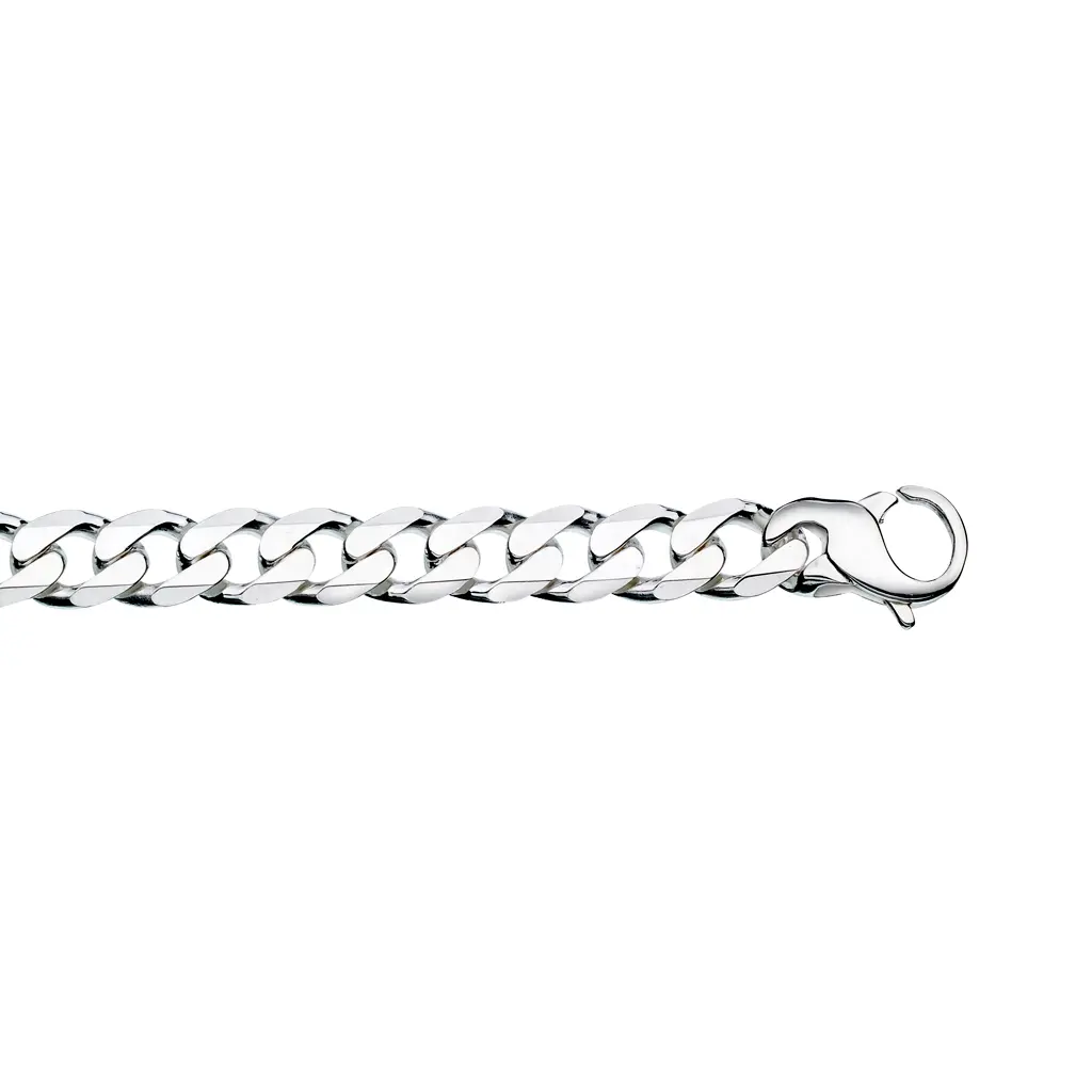 Panser kjede i 925 sølv 9,5 mm, 50 cm