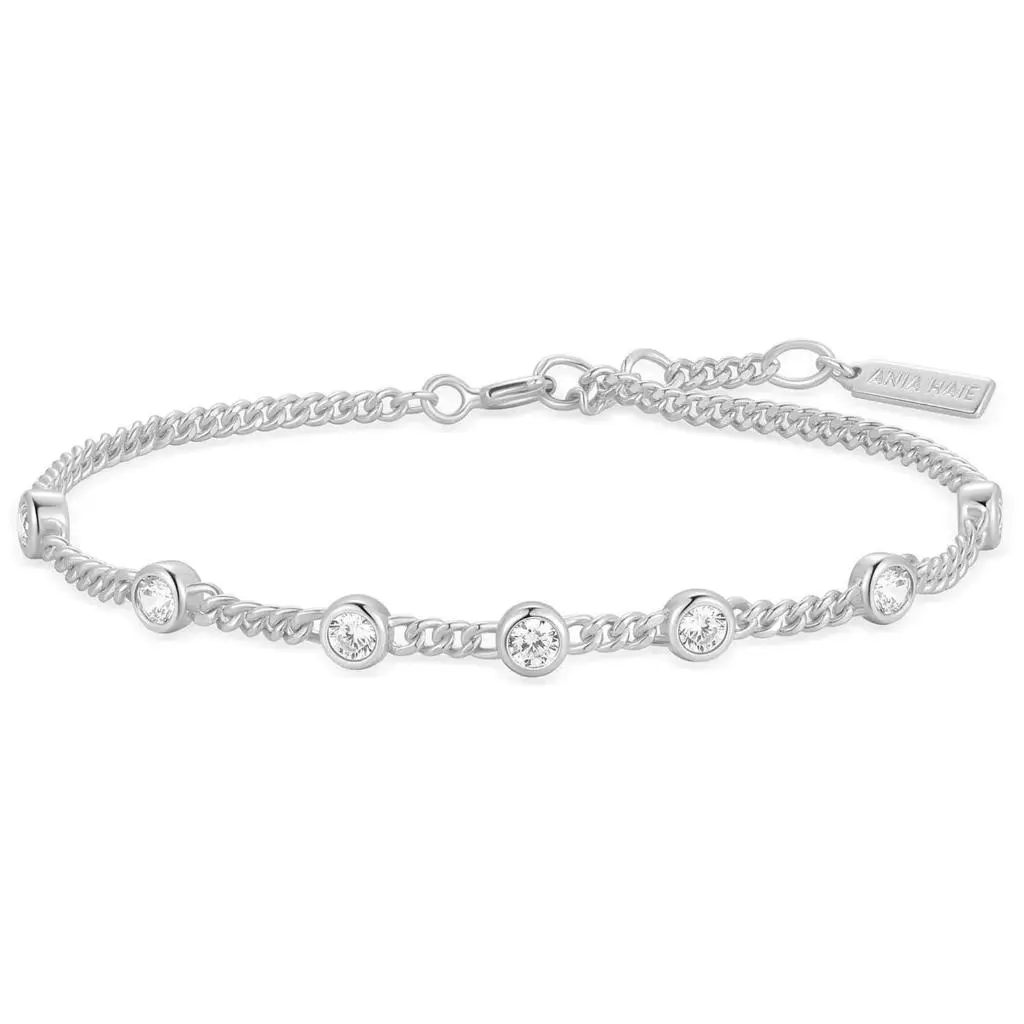 Armbånd i 925 sølv med zirkonia