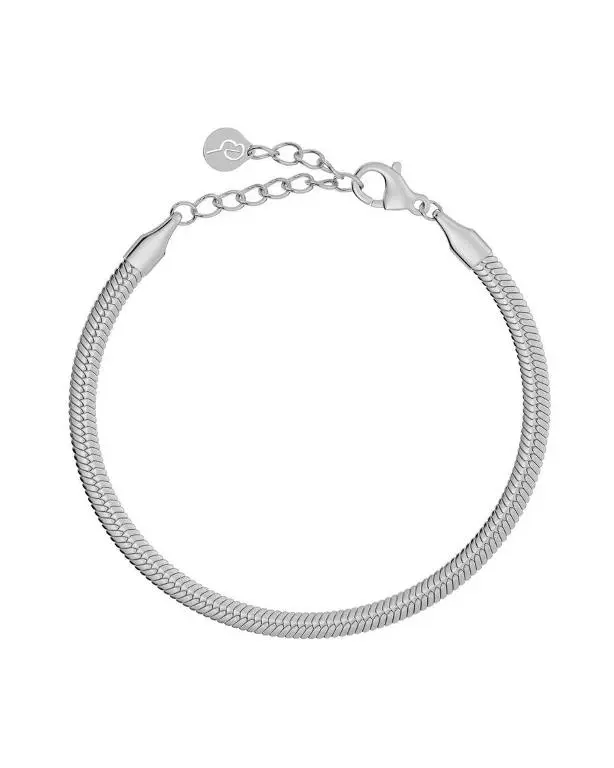 Herringbone armbånd i stål