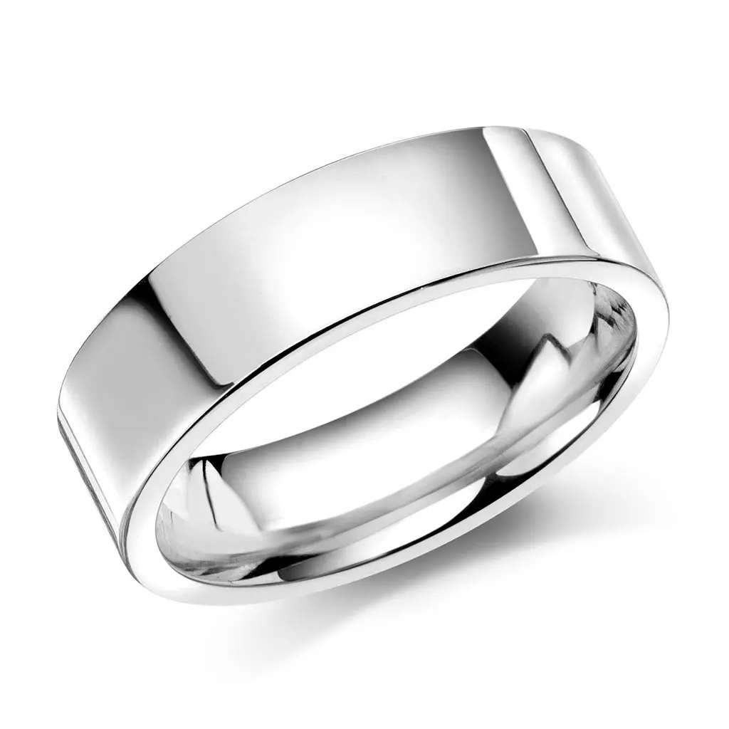Giftering i 925 sølv | 6 mm bredde
