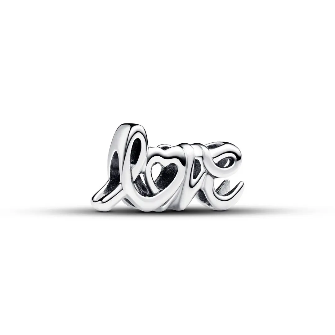 Charms i 925 sølv med LOVE