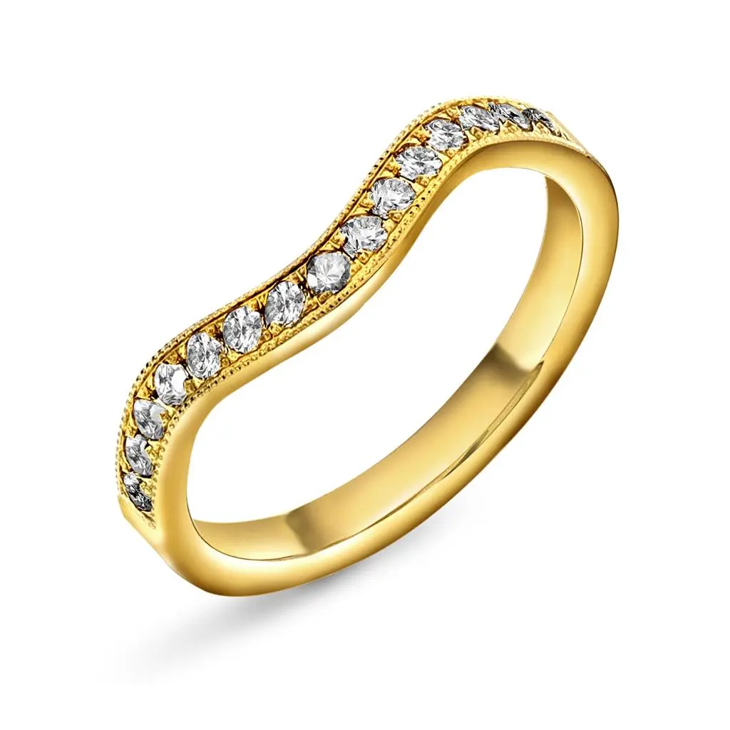 Fairytale LAB diamantring i 585 gult gull 0,30 ct