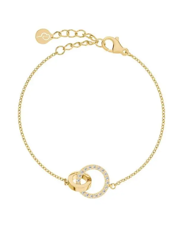Eternal Orbit armbånd i forgylt stål