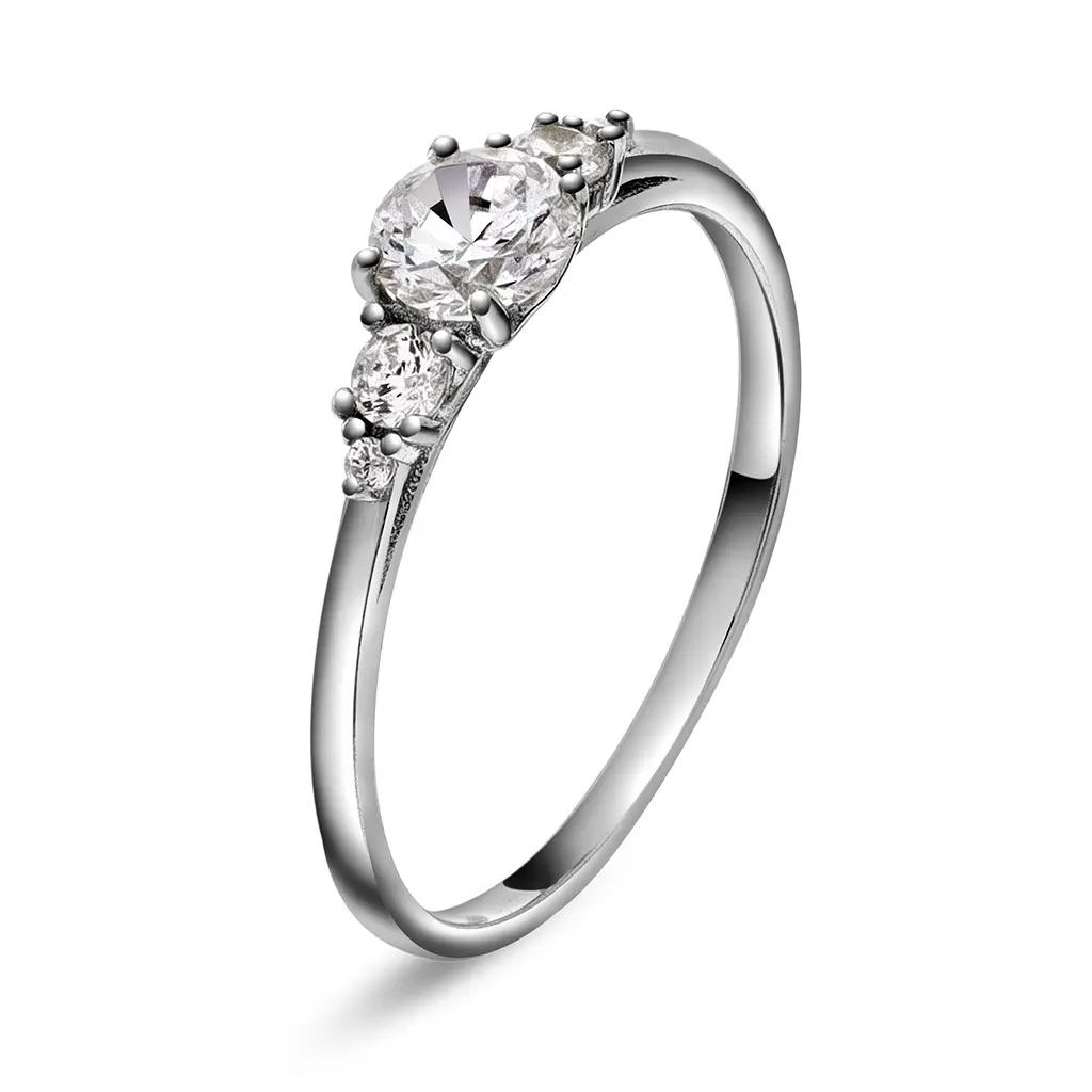 Lumi ring i 925 sølv med zirkonia