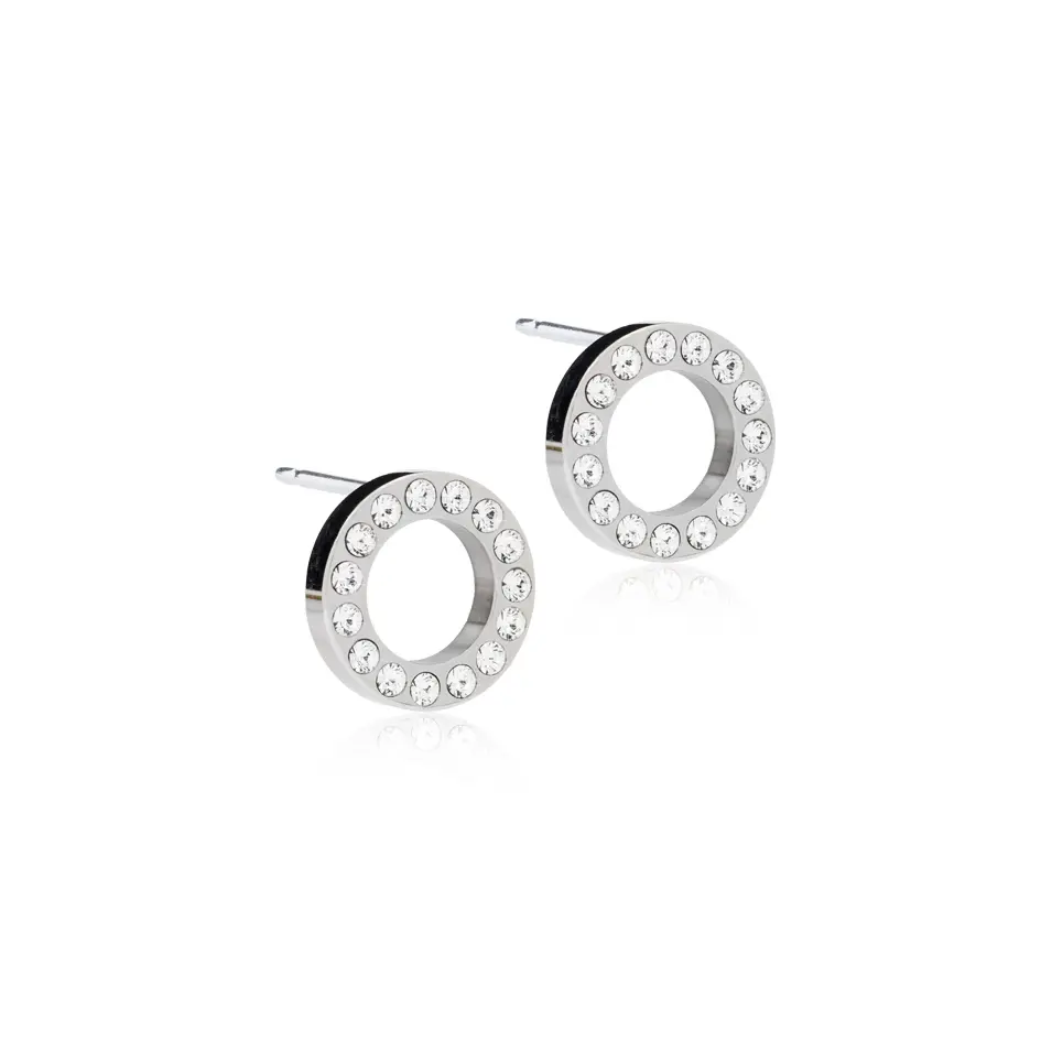 Blomdahl, Øredobber i medisinsk titan med klare Swarovski krystaller