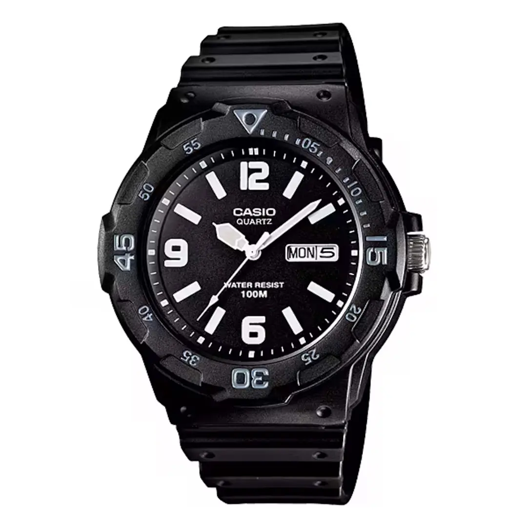 Timeless herreklokke med gummirem