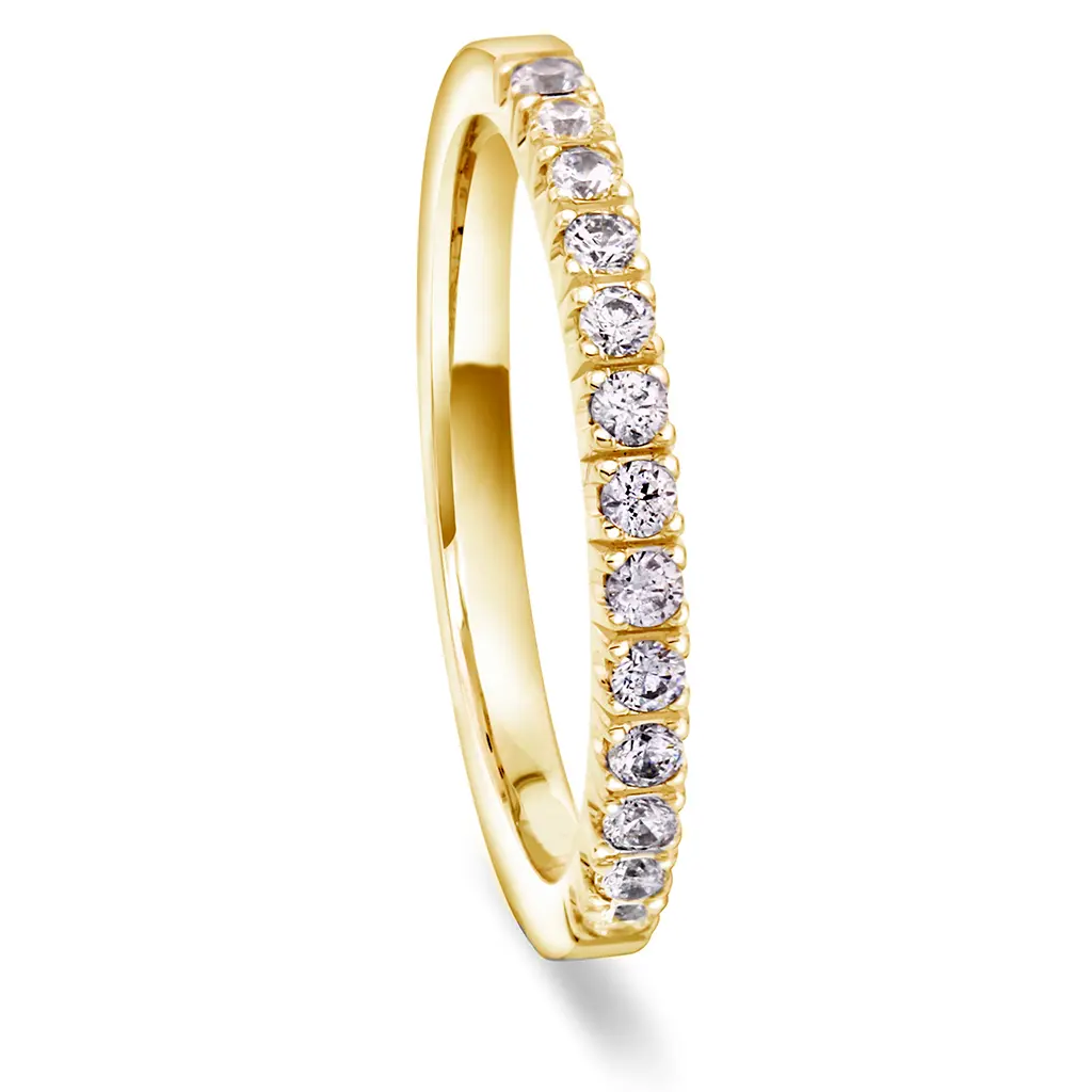 Diamantring Faith i 585 gult gull0,26 CT | 2,1 mm bredde