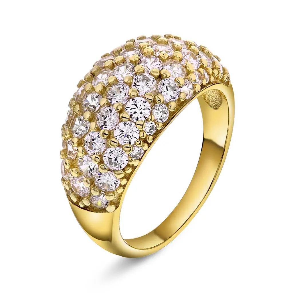 Shine ring i 925 forgylt sølv