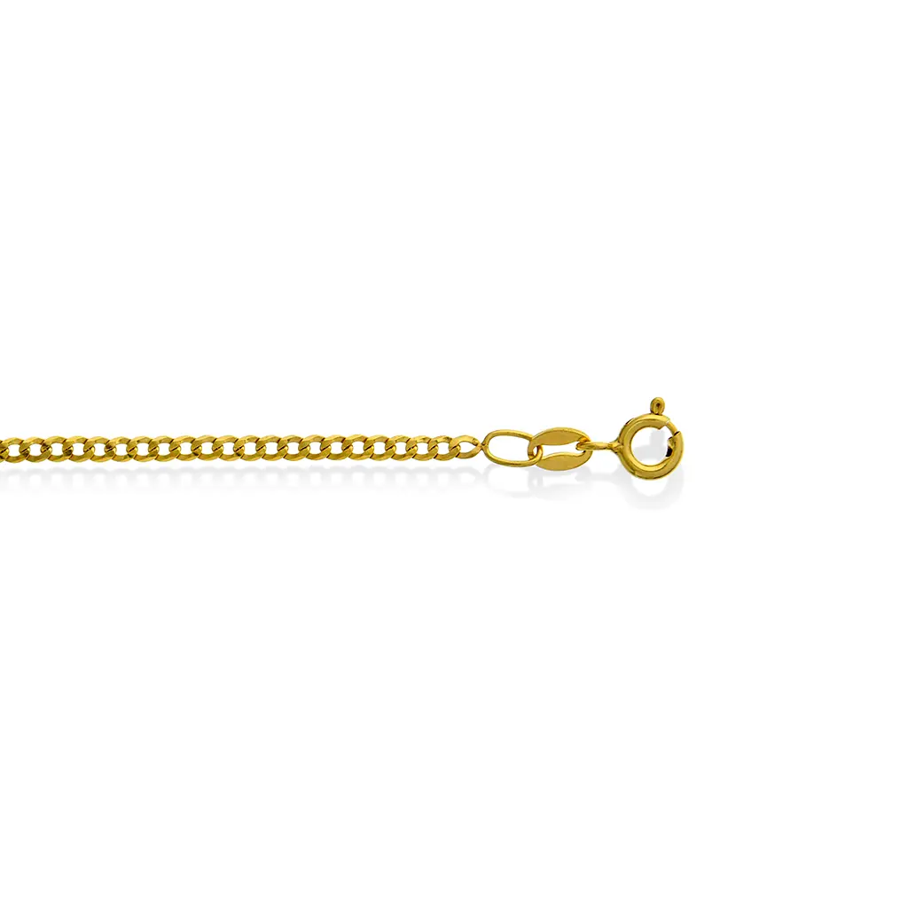 Panserkjede i 925 forgylt sølv 2,13 mm, 42-60 cm
