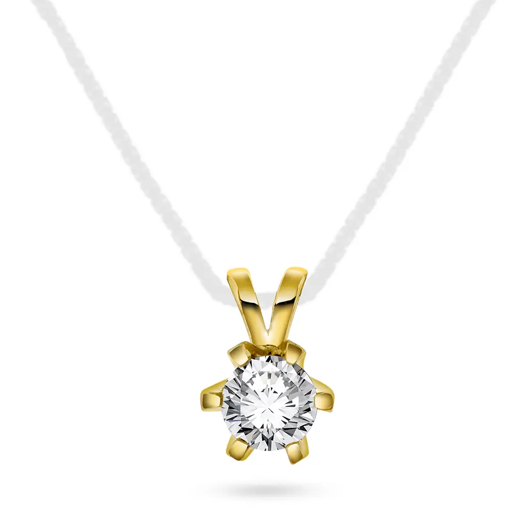Vida diamantanheng i 585 gult gull 0,50 ct