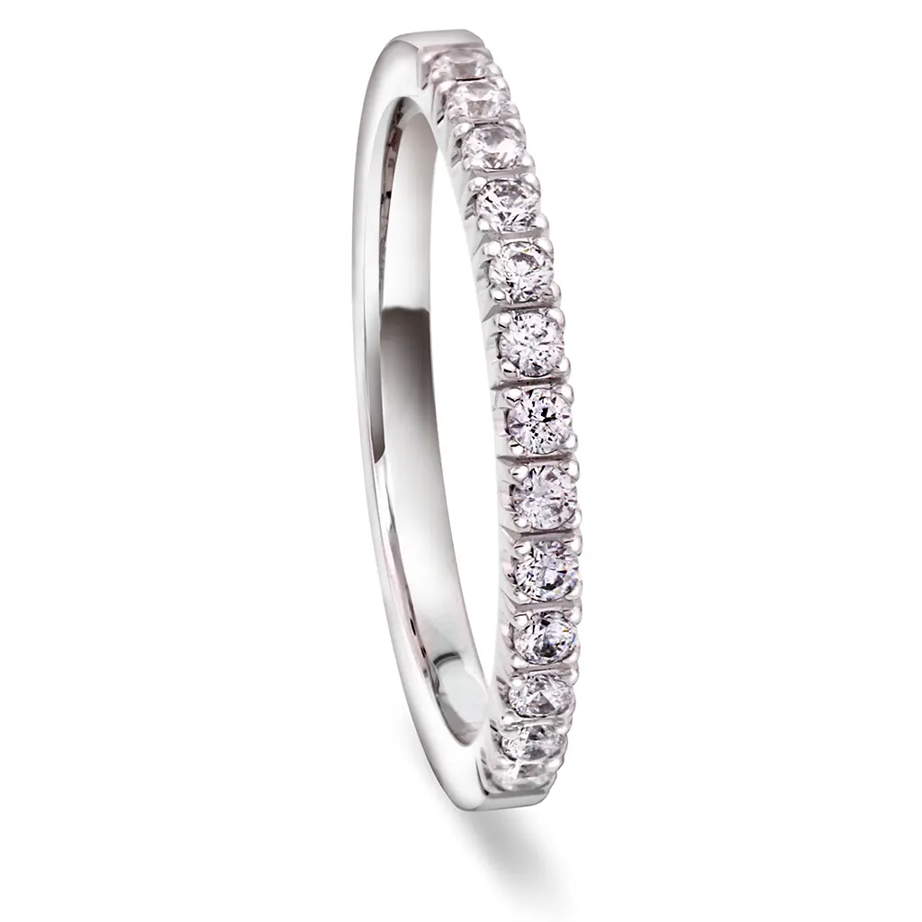 Diamantring Faith i 585 hvitt gull 0,26 CT | 2,1 mm bredde