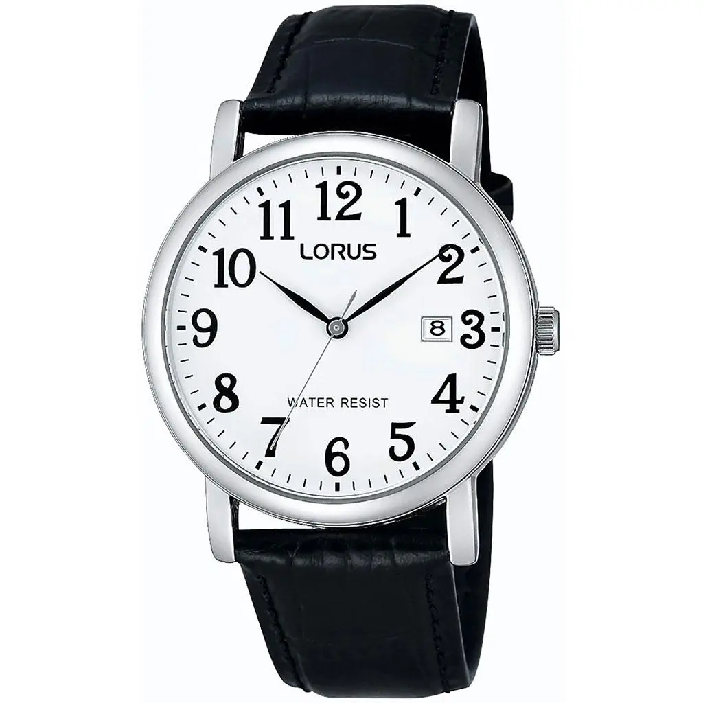 Lorus, Herreklokke med sort skinnrem
