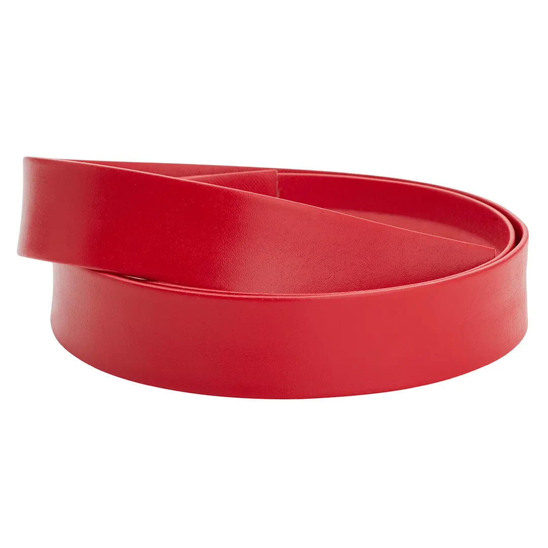 Skinnlist i rød farge, 4 cm