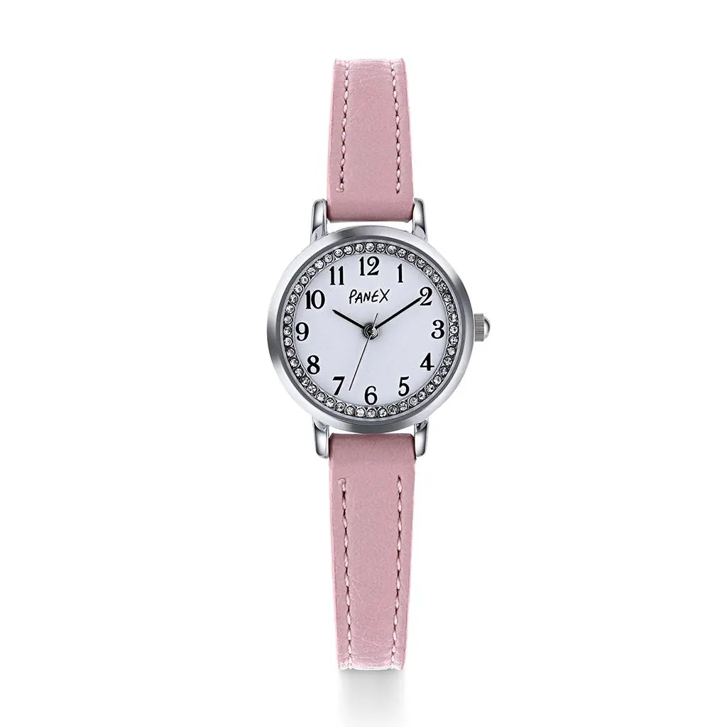 Barneklokke med rosa rem