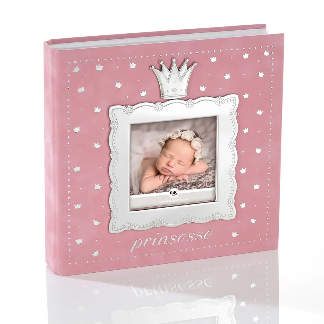 Prinsesse fotoalbum til barn i lys rosa